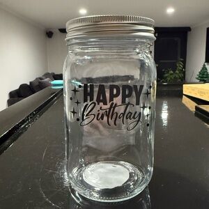Personalized Glass Quart Jars